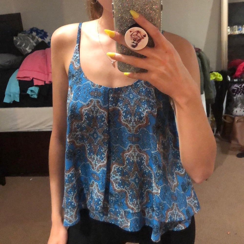 Blue tank top